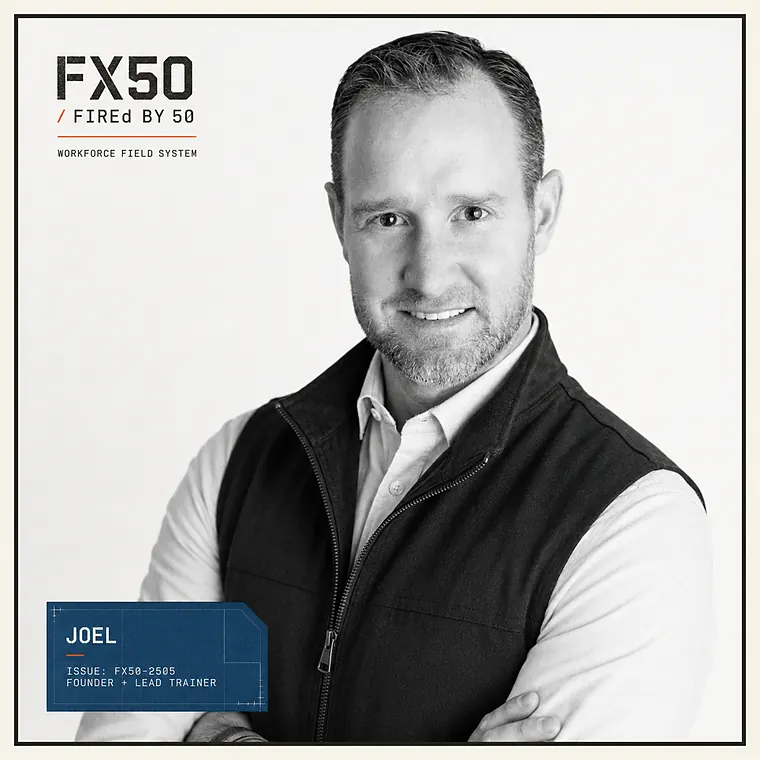 Joel Busboom, founder and lead trainer, FX50 / FIREd by 50
